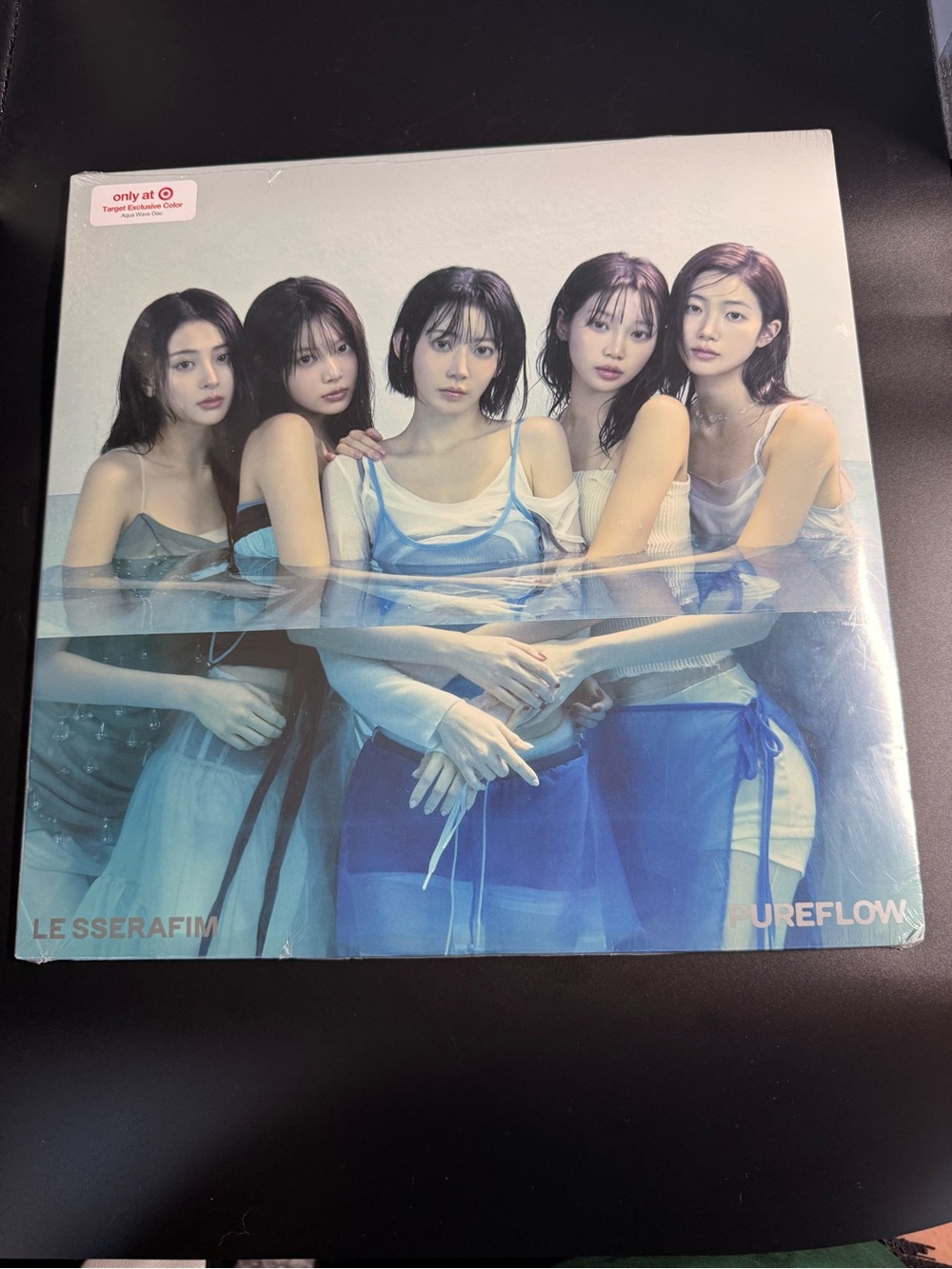 LE SSERAFIM PUREFLOW Target Exclusive Vinyl K-Pop Sealed Aqua Wave